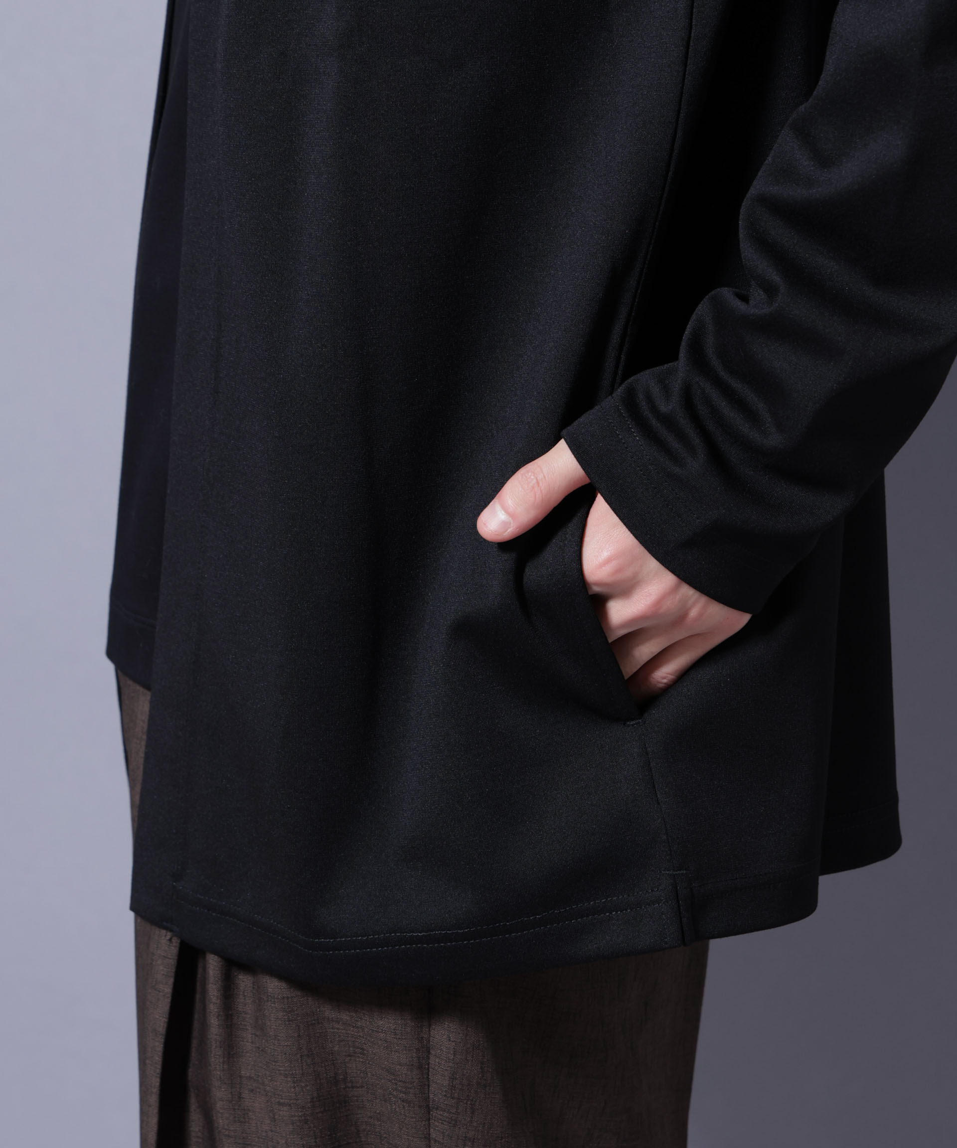 nano･universe「ダブルジャージー着流しカーディガン」|Tシャツ・カットソー|