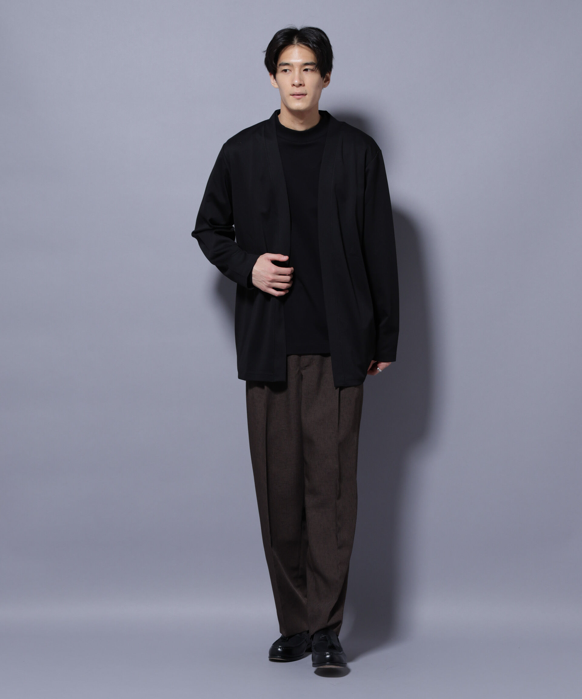 nano･universe「ダブルジャージー着流しカーディガン」|Tシャツ・カットソー|