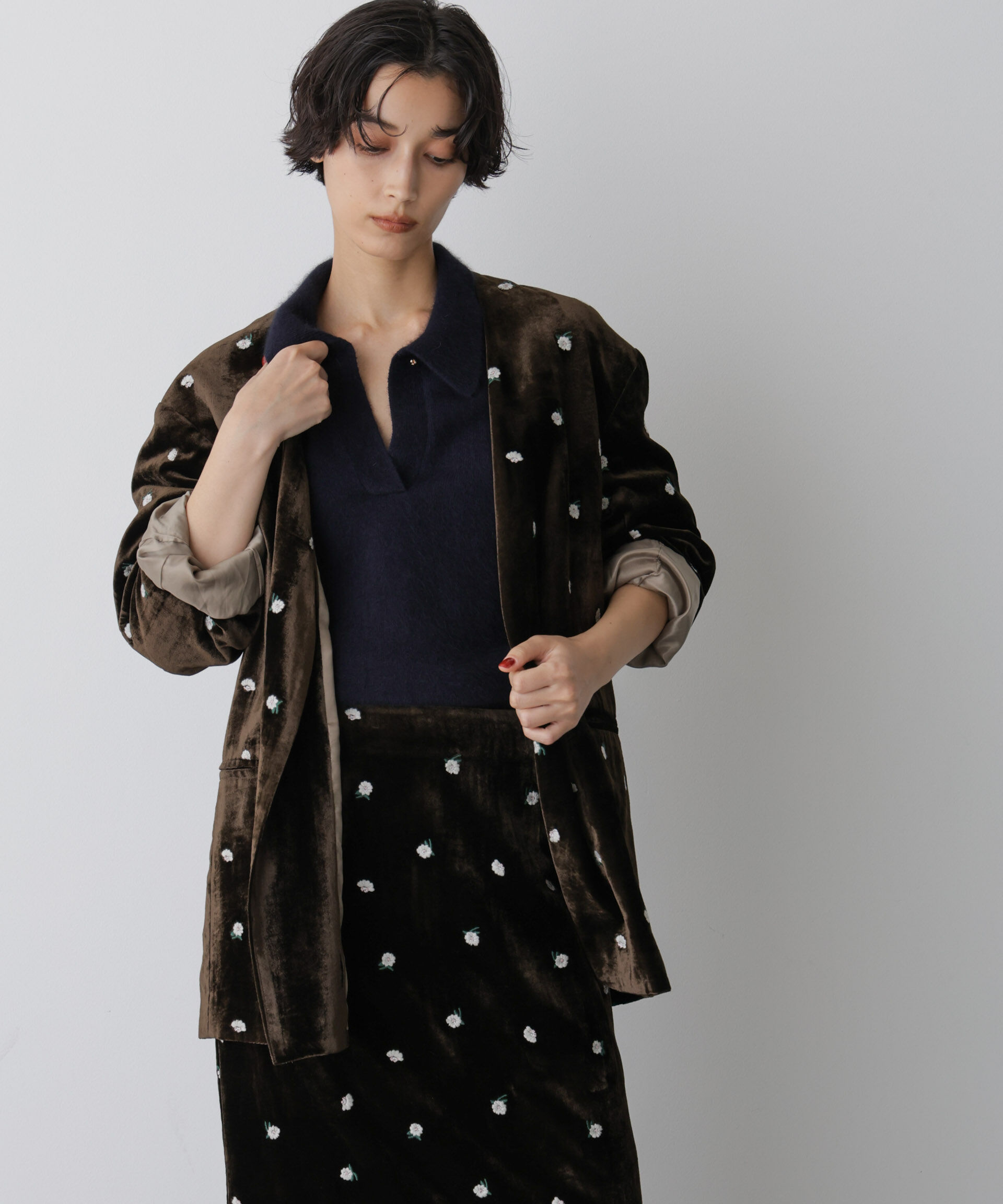  「「STEVELOUR」ベロアブルームジャケット(セットアップ可)」|その他|