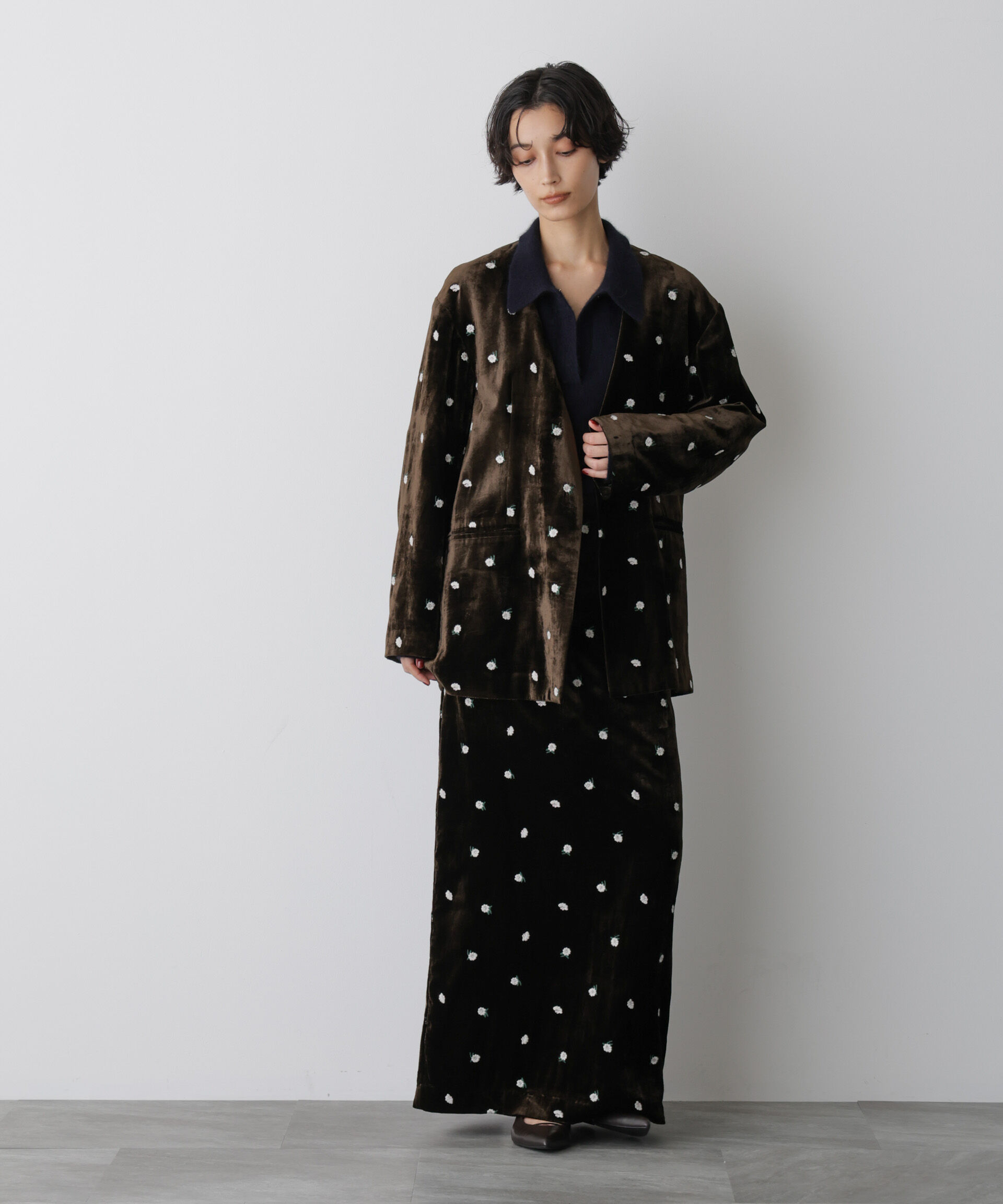  「「STEVELOUR」ベロアブルームジャケット(セットアップ可)」|その他|