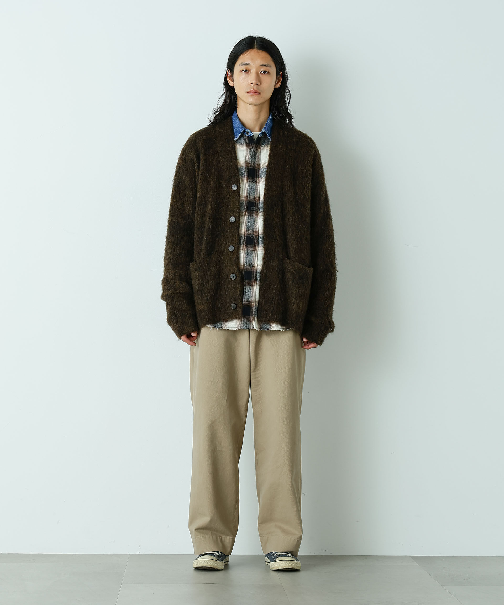 nano･universe「｢HOTEL PALACE｣ ワイドストレートチノパンツ」|チノ|