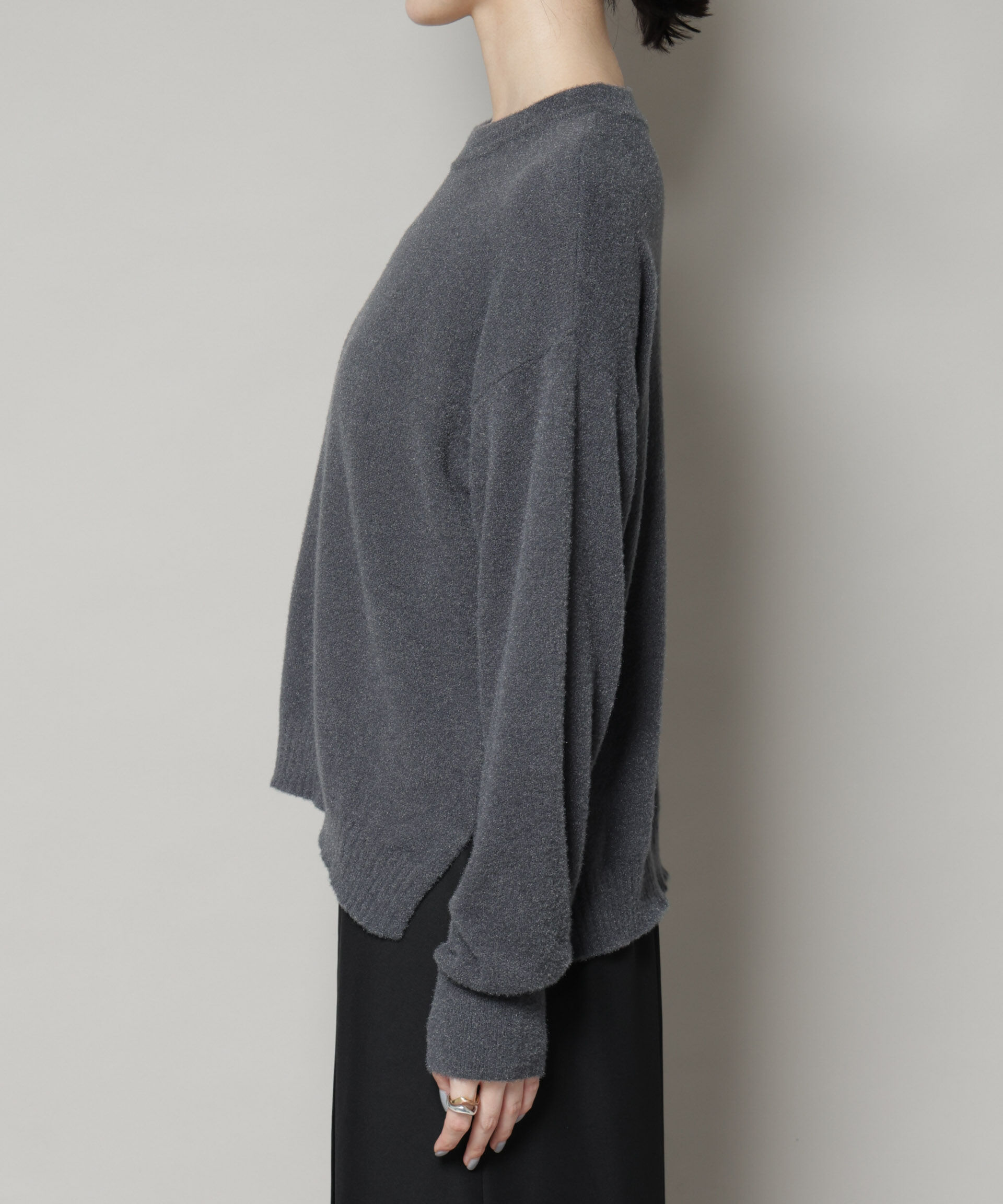 nano･universe「ミニラメシャギーニットプルオーバー」|ニット・セーター|