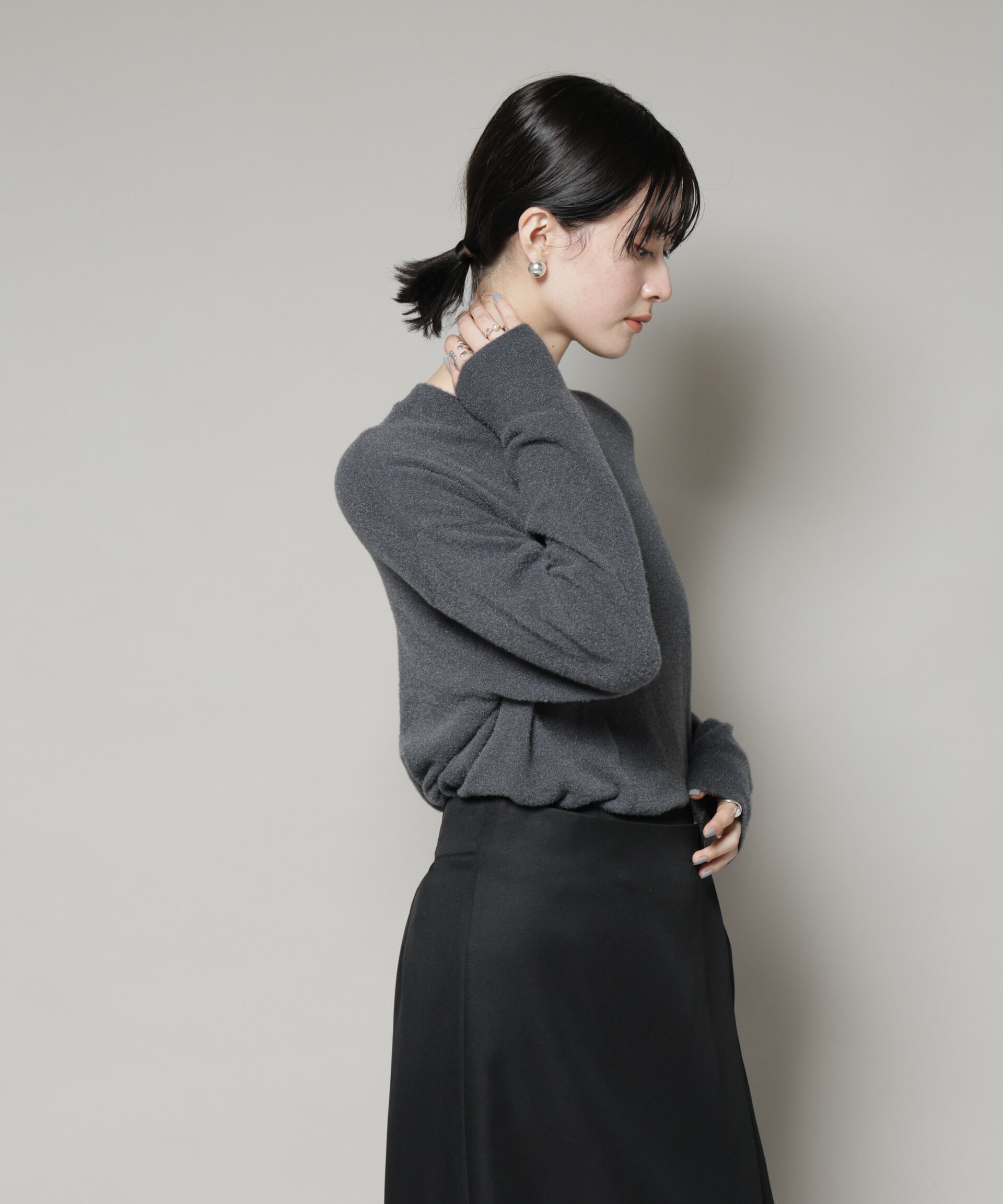 nano･universe「ミニラメシャギーニットプルオーバー」|ニット・セーター|