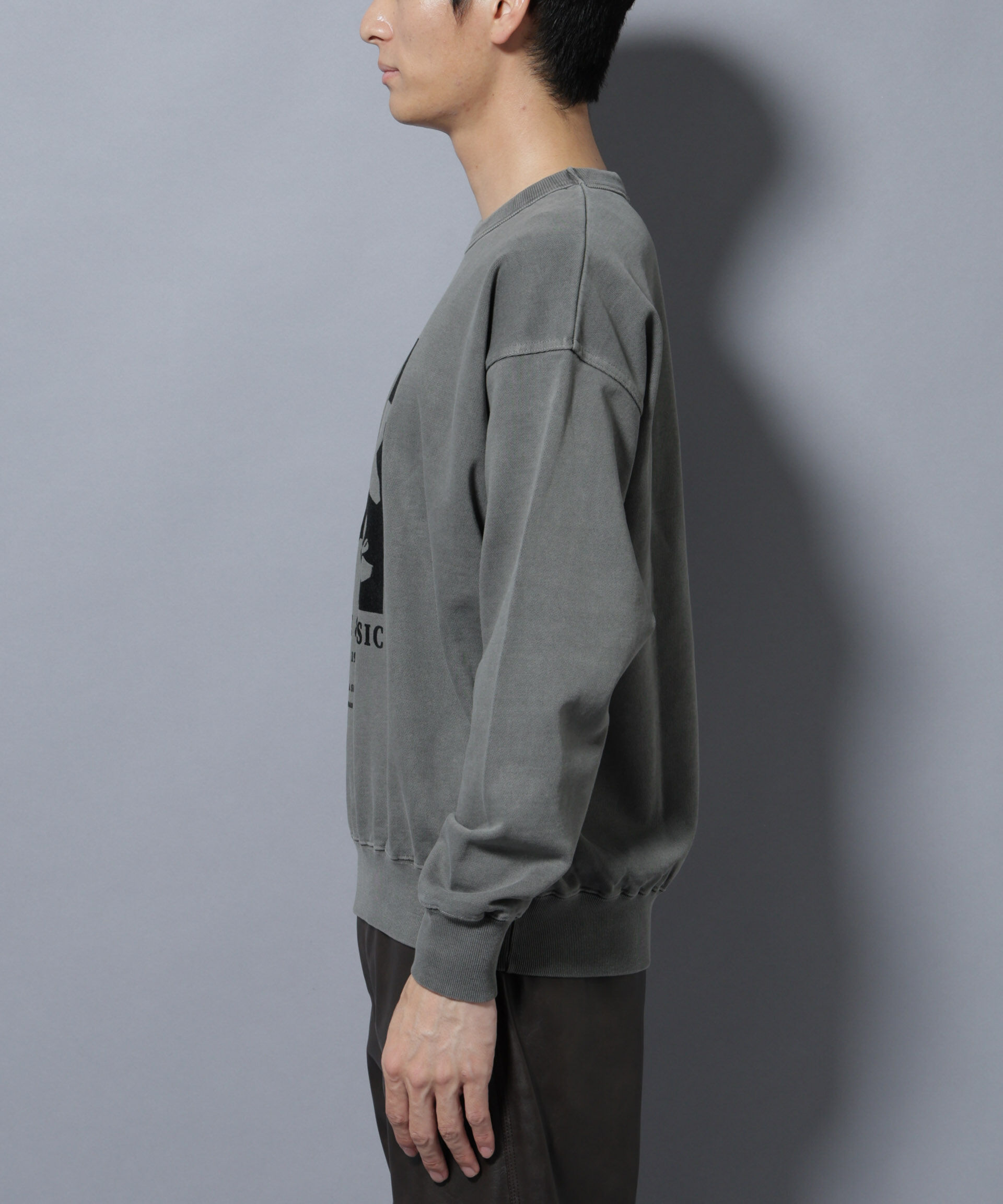 nano･universe「ヴィンテージライク エディトリアル デザインスウェット」|Tシャツ・カットソー|