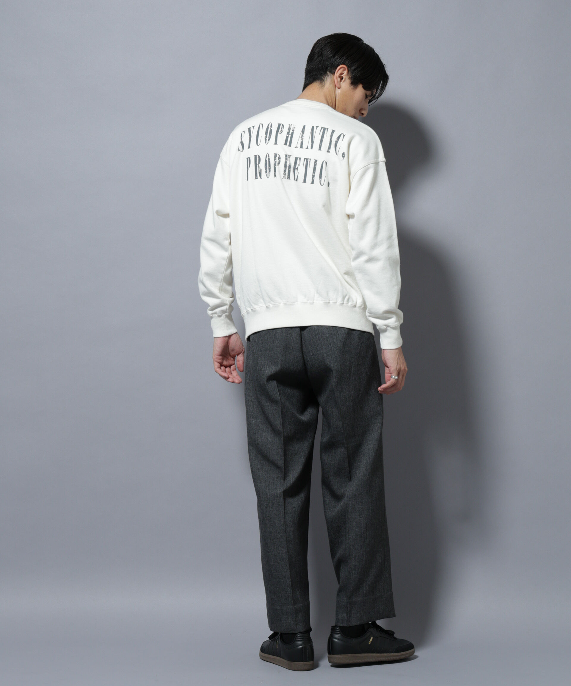 nano･universe「ヴィンテージライク エディトリアル デザインスウェット」|Tシャツ・カットソー|