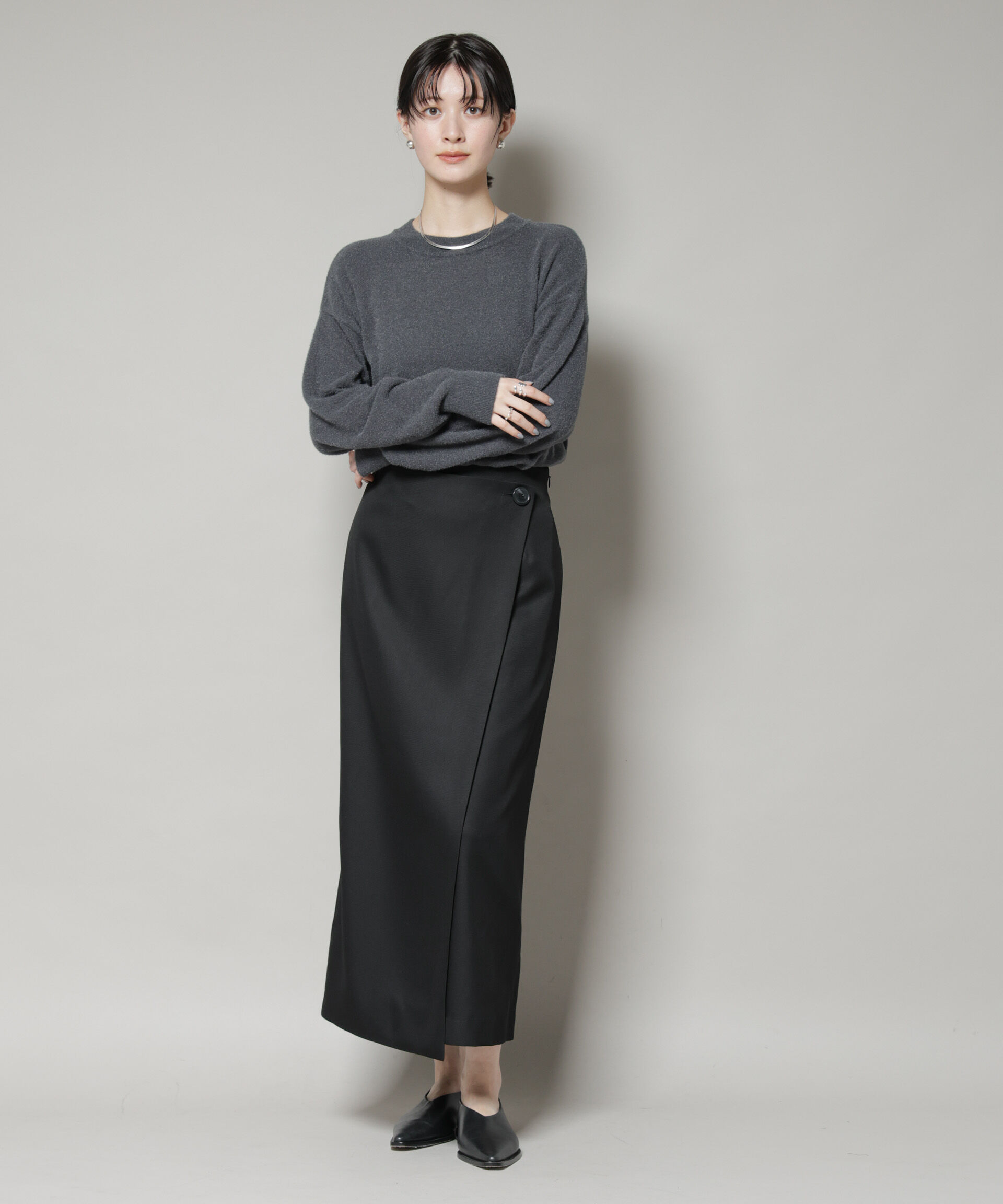 nano･universe「ラップ風スカート」|スカート|