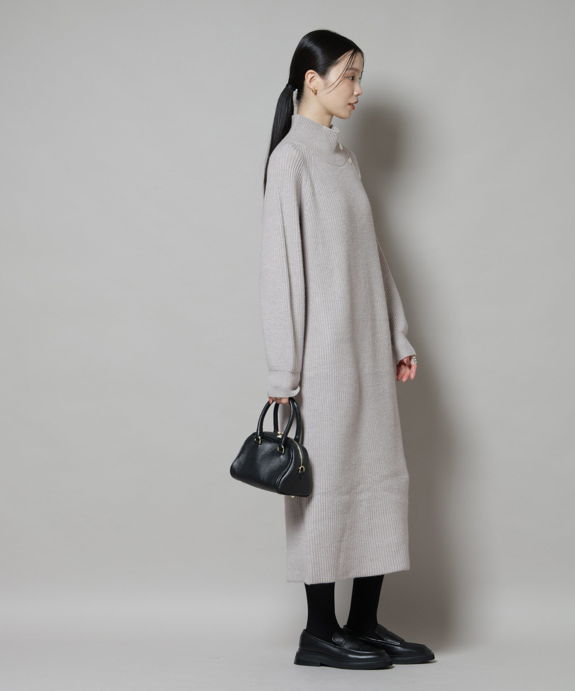 nano･universe「釦ディティールニットワンピース」|ワンピース|