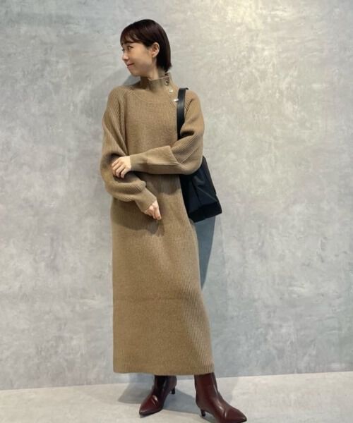 nano･universe「釦ディティールニットワンピース」|ワンピース|