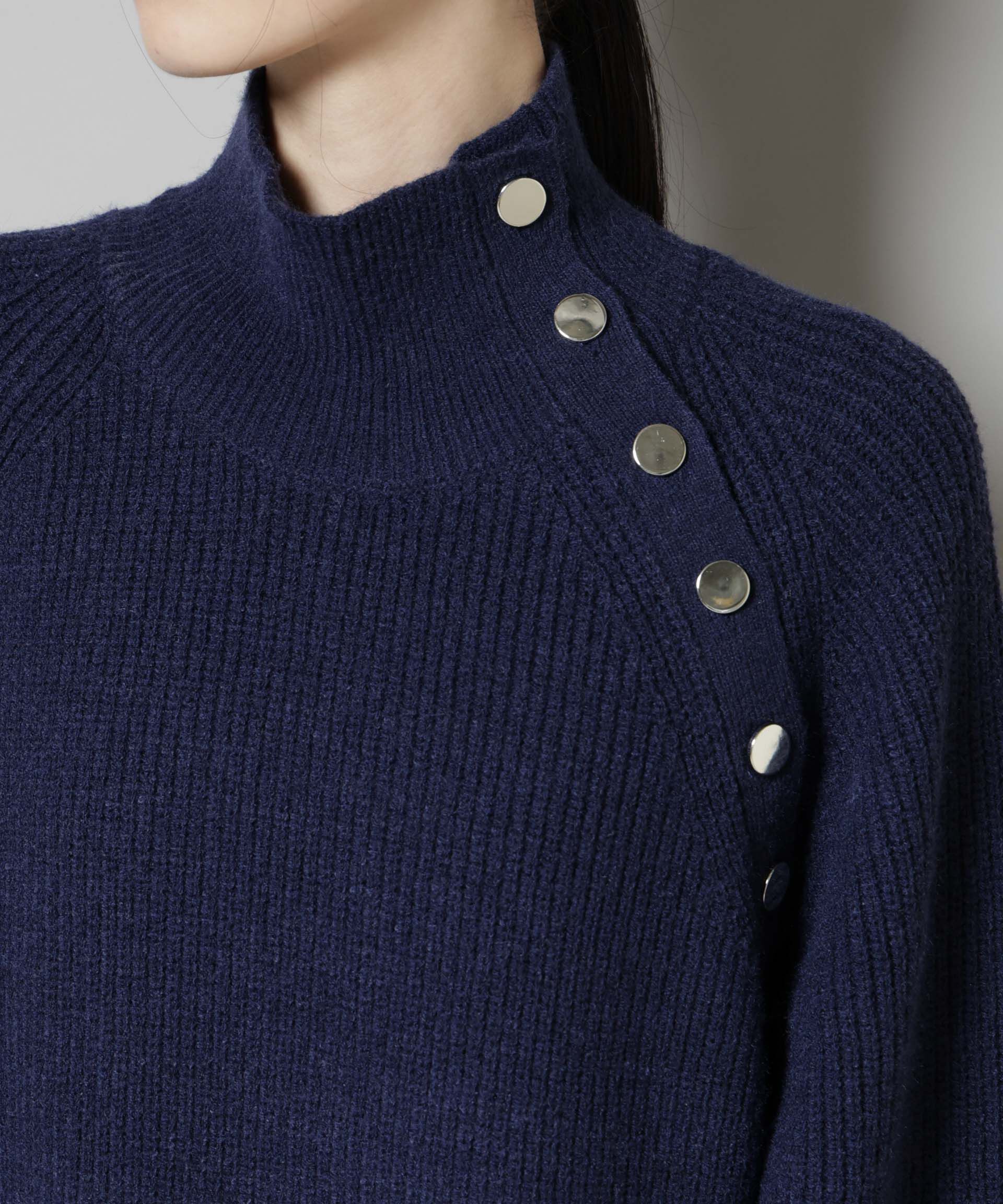 nano･universe「釦ディティールニットワンピース」|ワンピース|