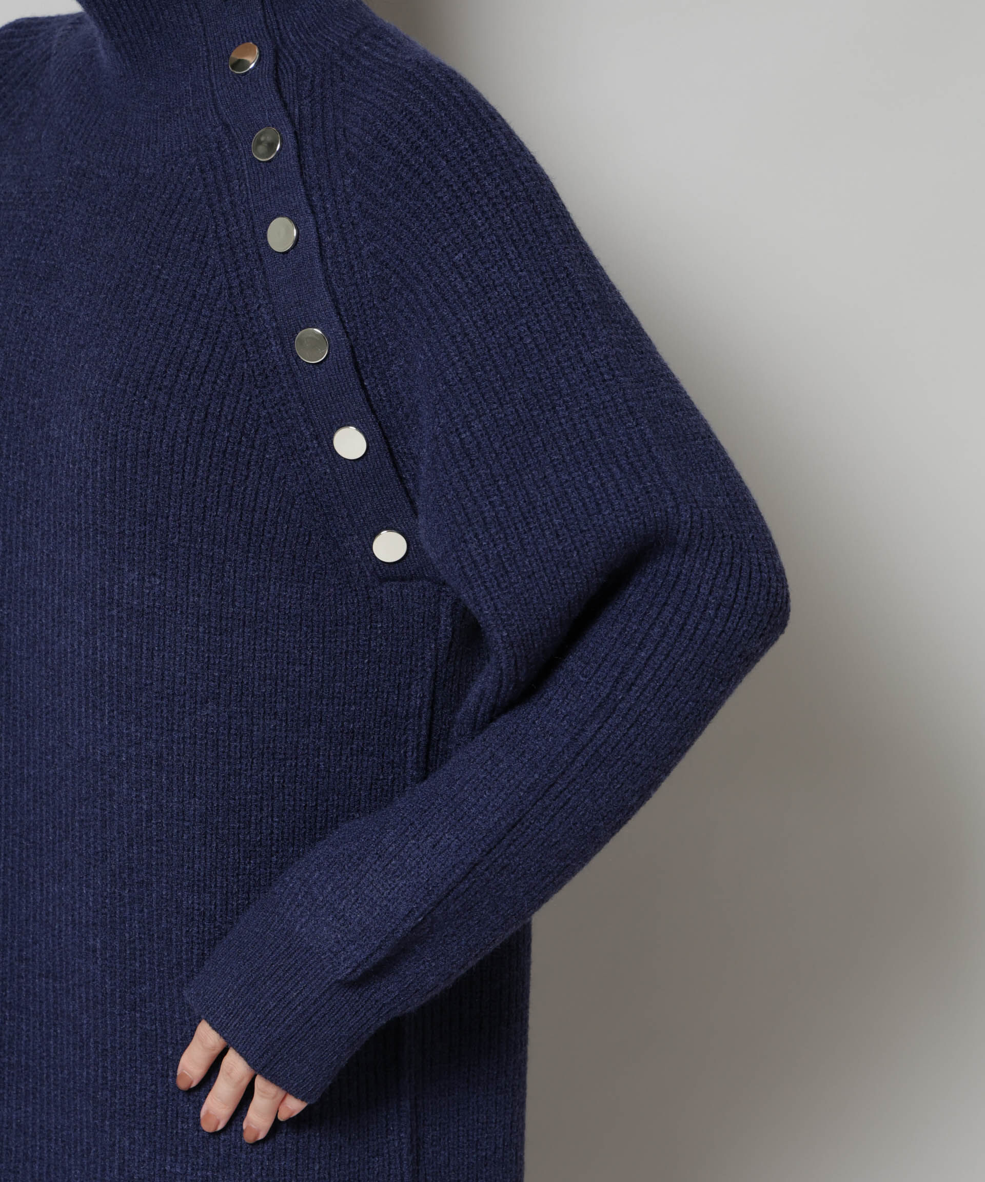 nano･universe「釦ディティールニットワンピース」|ワンピース|