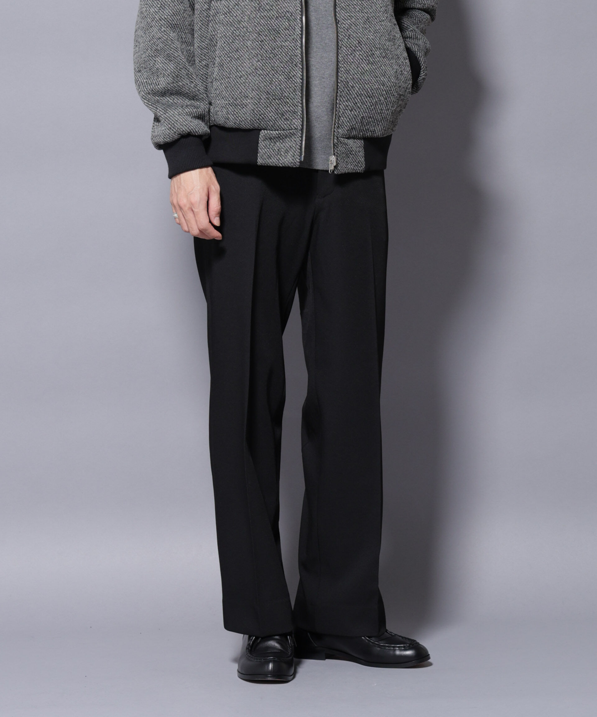 nano･universe「テクノギャバトラウザーズ」|チノ|ブラック