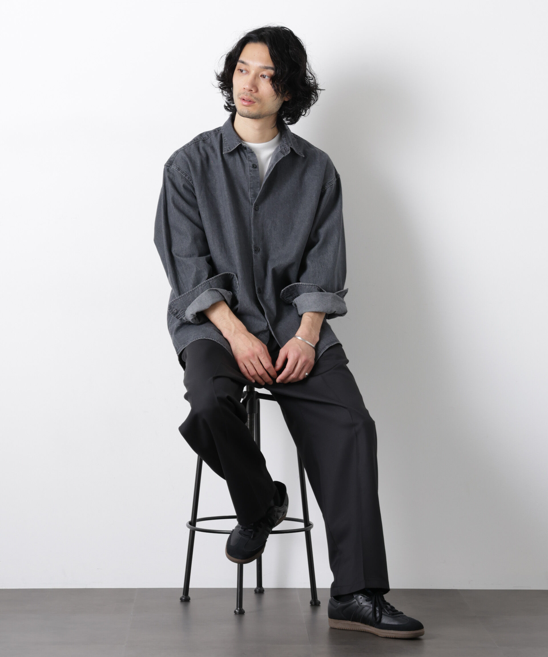 nano･universe「「大人のワイドパンツ」ドライギャバワイドイージースラックス」|チノ|