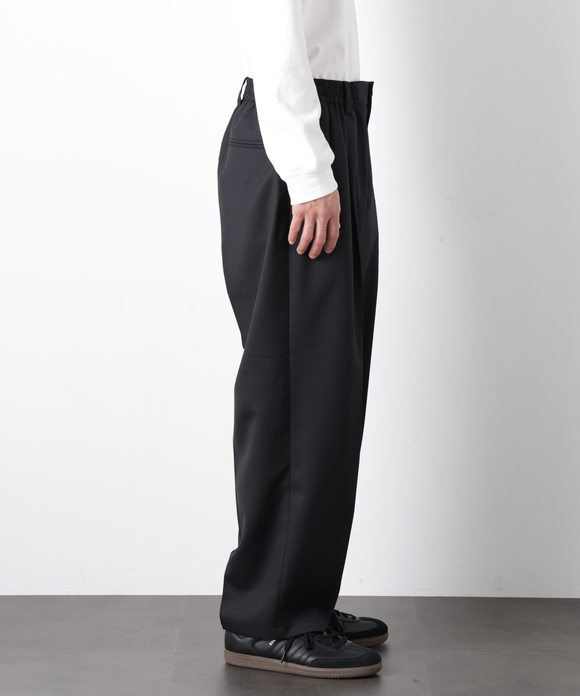 nano･universe「「大人のワイドパンツ」ドライギャバワイドイージースラックス」|チノ|