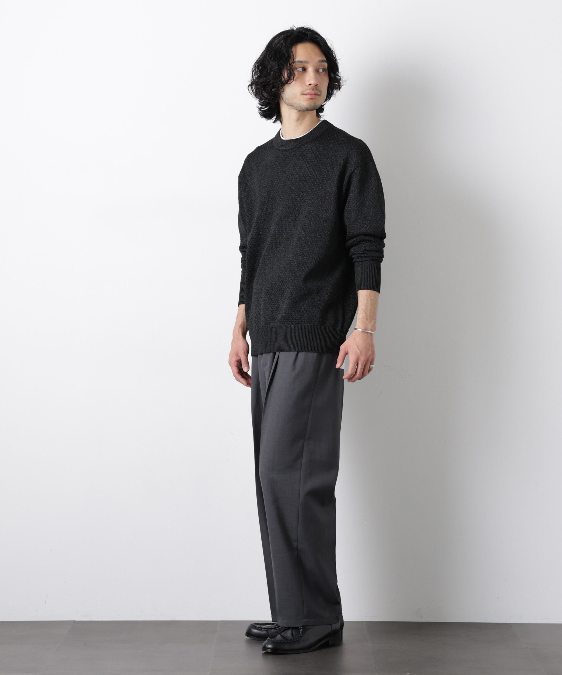 nano･universe「「大人のワイドパンツ」ドライギャバワイドイージースラックス」|チノ|