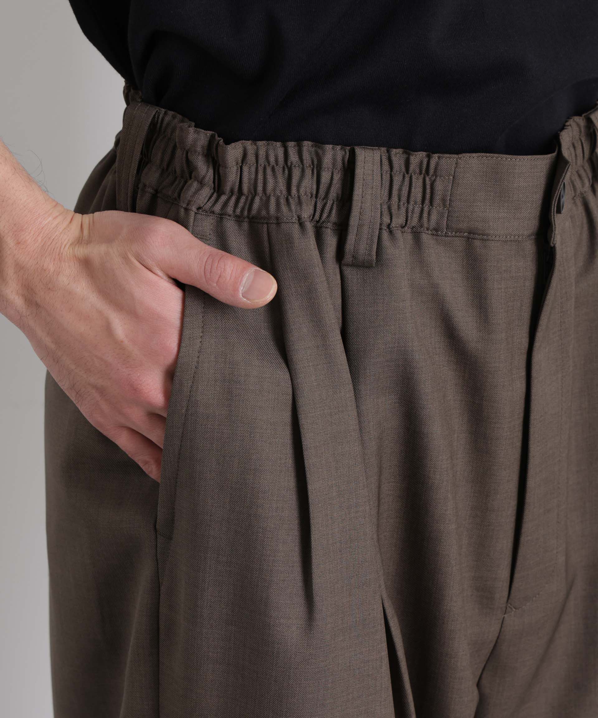 nano･universe「「大人のワイドパンツ」ドライギャバワイドイージースラックス」|チノ|