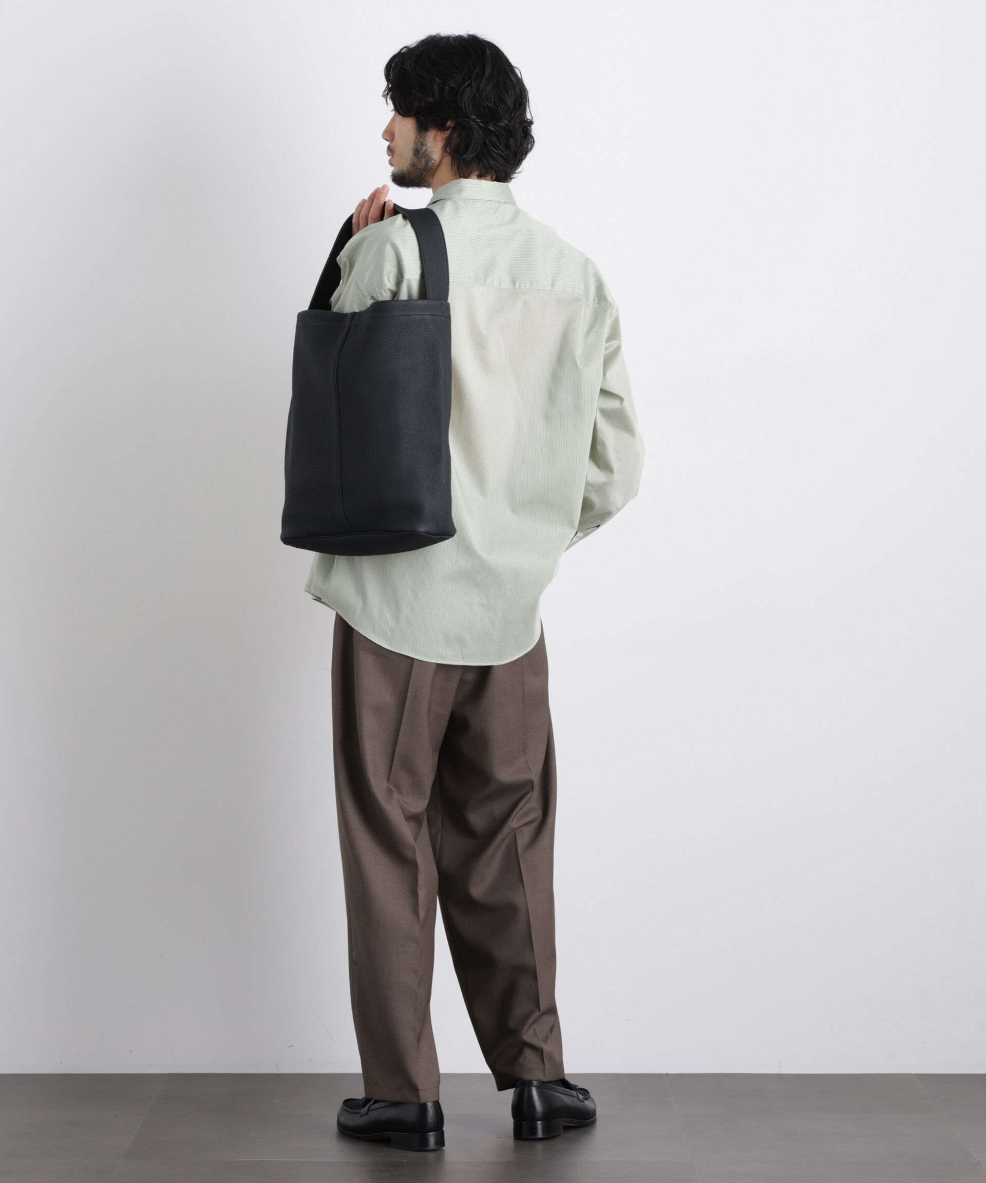 nano･universe「「大人のワイドパンツ」ドライギャバワイドイージースラックス」|チノ|