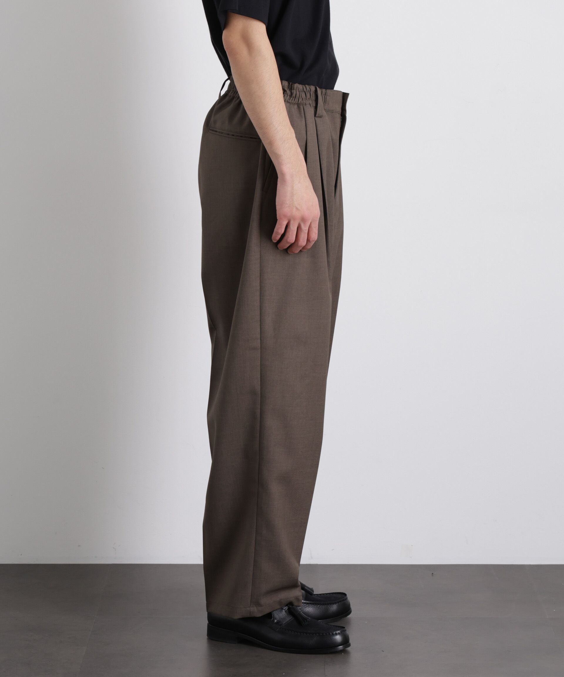 nano･universe「「大人のワイドパンツ」ドライギャバワイドイージースラックス」|チノ|