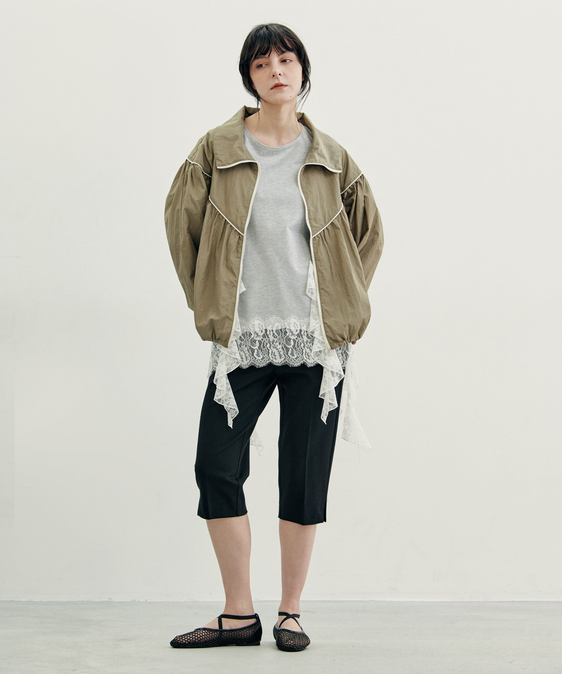 nano･universe「シアーライトギャザーブルゾン」|ブルゾン・スタジャン|