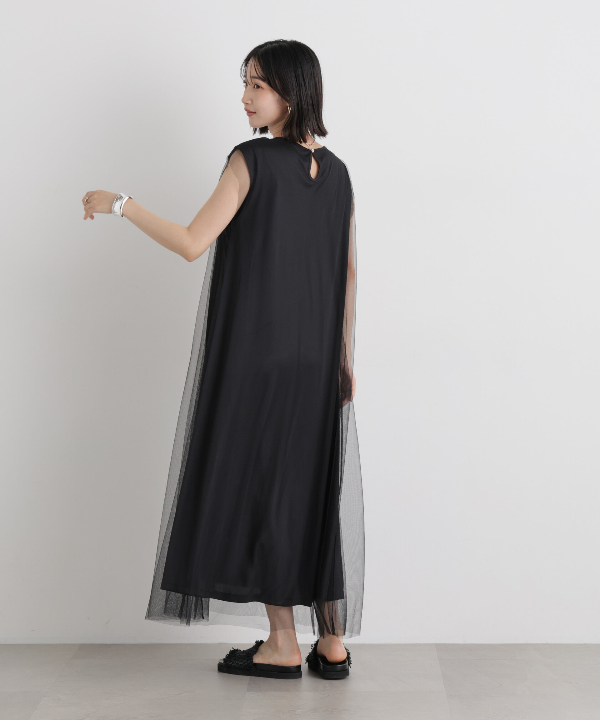 nano･universe「チュールコンビレイヤードワンピース」|ワンピース|