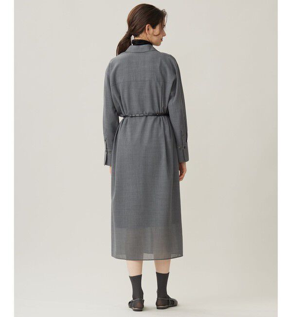 自由区「【洗える】ライトビエラシャツ ワンピース」|ワンピース|