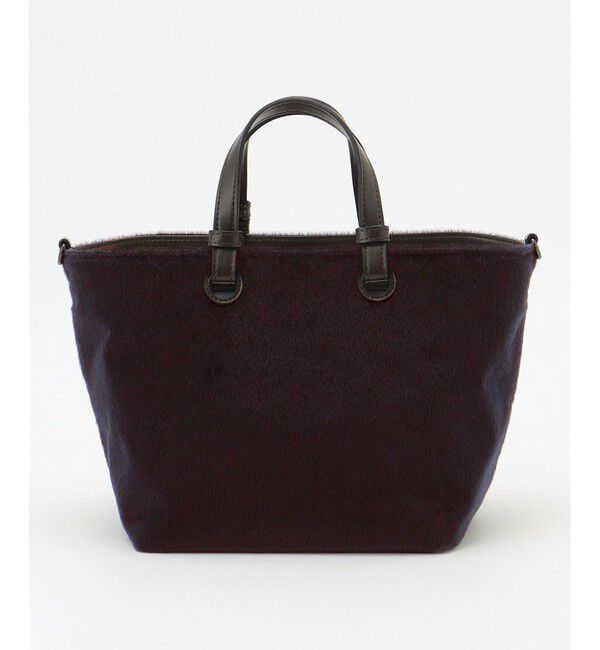 自由区「【SHIHOさん着用】ハラコライクミニ バッグ」|ハンドバッグ|ブラウン