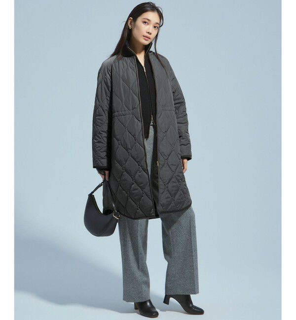 23区「【洗える/撥水加工】中綿 ロング パディング アウター」|ダウン|