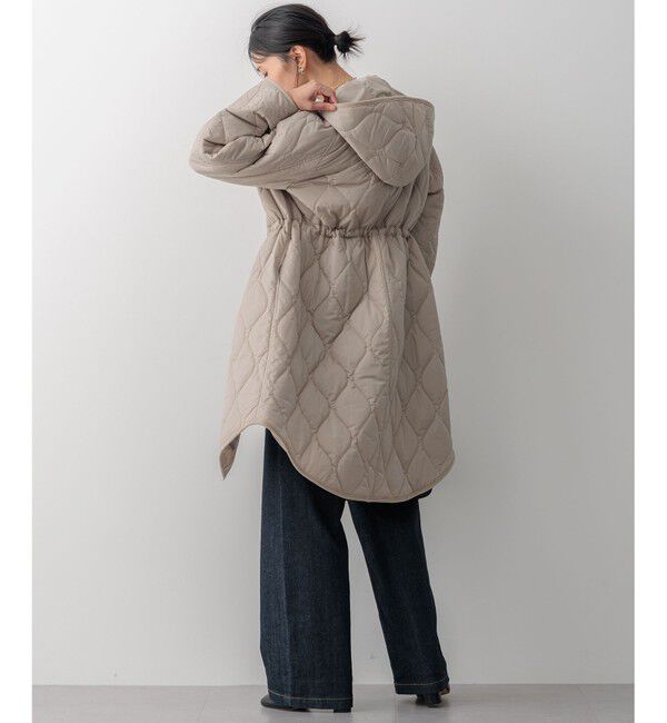 23区「【洗える/撥水加工】中綿 ロング パディング アウター」|ダウン|