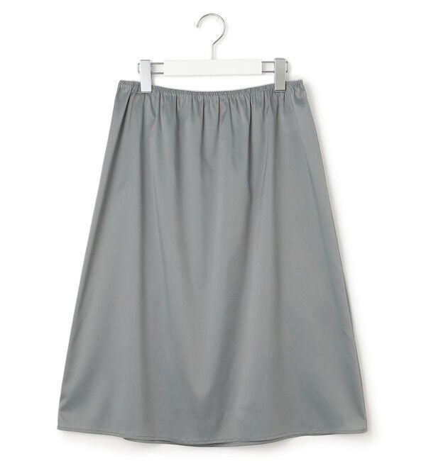 23区「【洗える】ブライトナイロンワッシャー ニットコンビワンピース」|ワンピース|