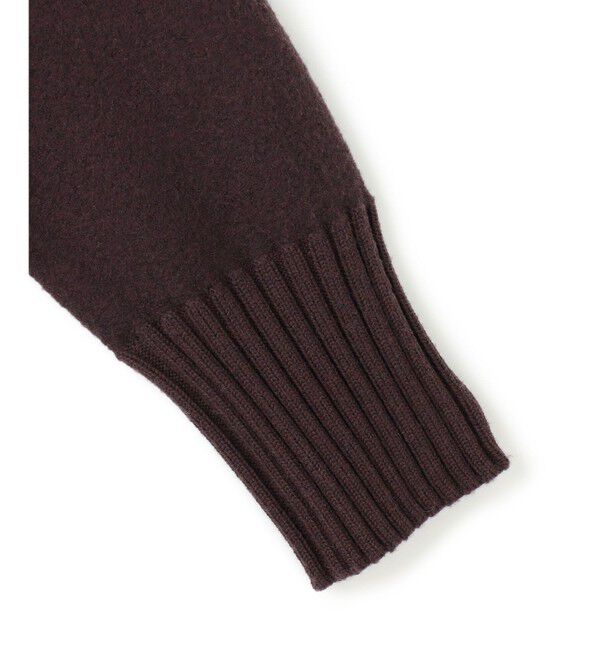 23区「ボイルドウールコンビ ジップ タートルニット」|ニット・セーター|