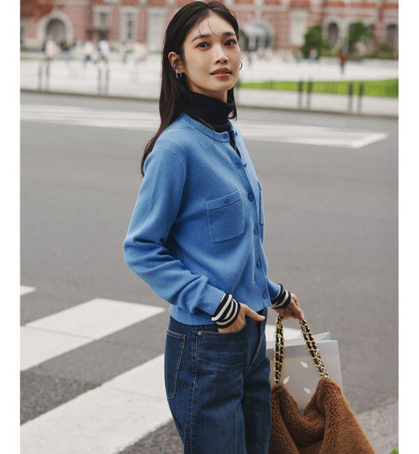 23区「【FUDGE掲載/滝沢眞規子さん着用/RED CARD TOKYO&times;23区】 センタープレス デニム ワイド パンツ」|デニム|