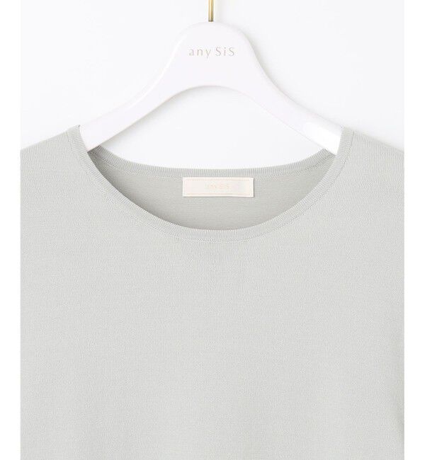 any SiS「【洗える】ファブリックコンビ ニット」|ニット・セーター|