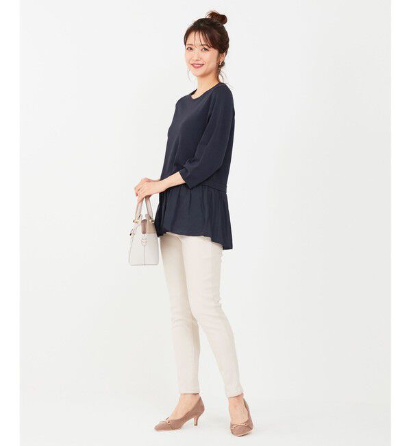 any SiS「【洗える】ファブリックコンビ ニット」|ニット・セーター|