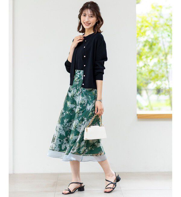 ANY SIS「【洗える】レーシーディテール カーディガン」|ニット・セーター|