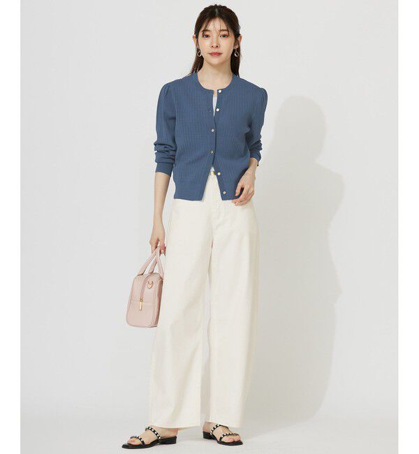 ANY SIS「【洗える】レーシーディテール カーディガン」|ニット・セーター|