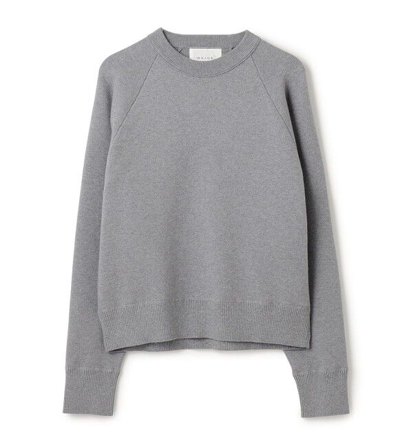 BEIGE,「【洗える・Precious掲載】TAFT / コットンカシミヤスウェットニットトップス」|ニット・セーター|