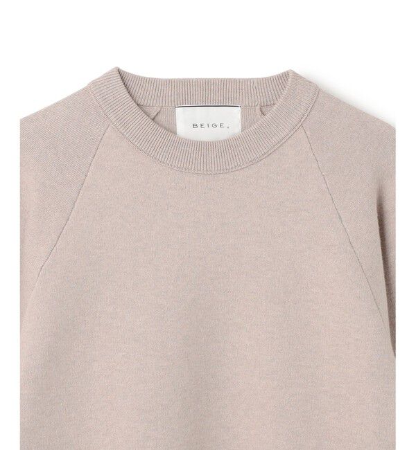 BEIGE,「【洗える・Precious掲載】TAFT / コットンカシミヤスウェットニットトップス」|ニット・セーター|