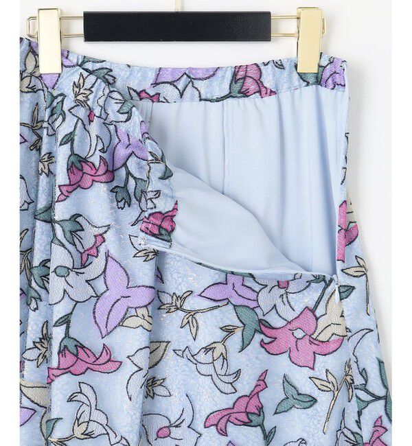 GRACE CONTINENTAL「ラメチュール刺繍フレアスカート」|スカート|