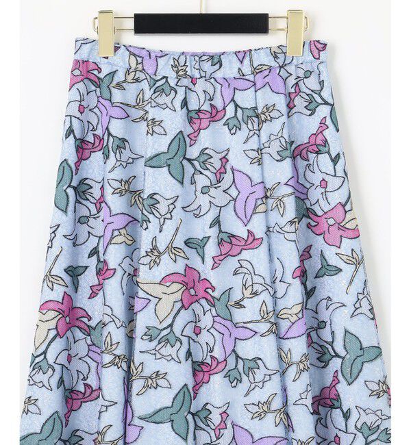 GRACE CONTINENTAL「ラメチュール刺繍フレアスカート」|スカート|