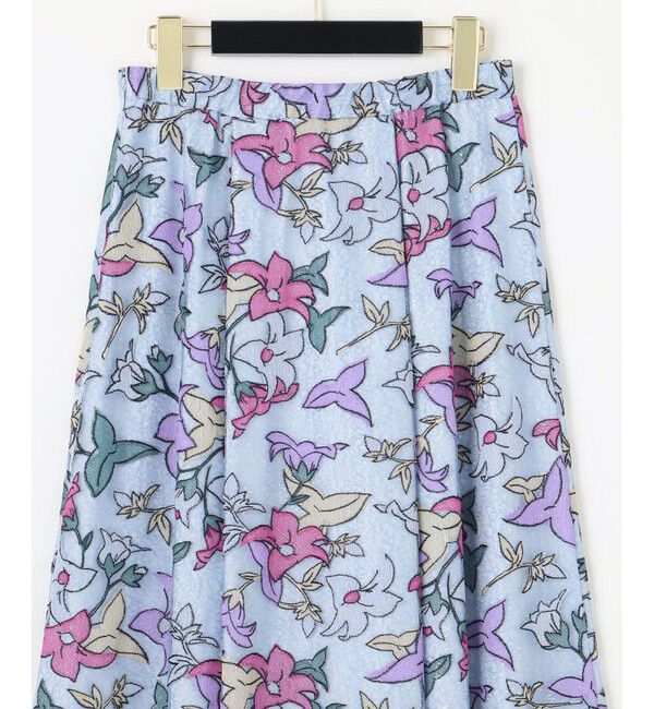 GRACE CONTINENTAL「ラメチュール刺繍フレアスカート」|スカート|