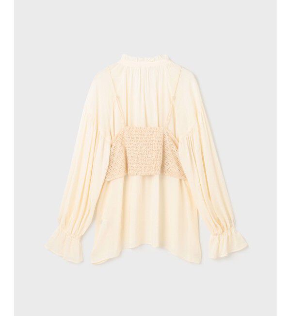 GRACE CONTINENTAL「レースキャミ付カフタンブラウス」|シャツ・ブラウス|