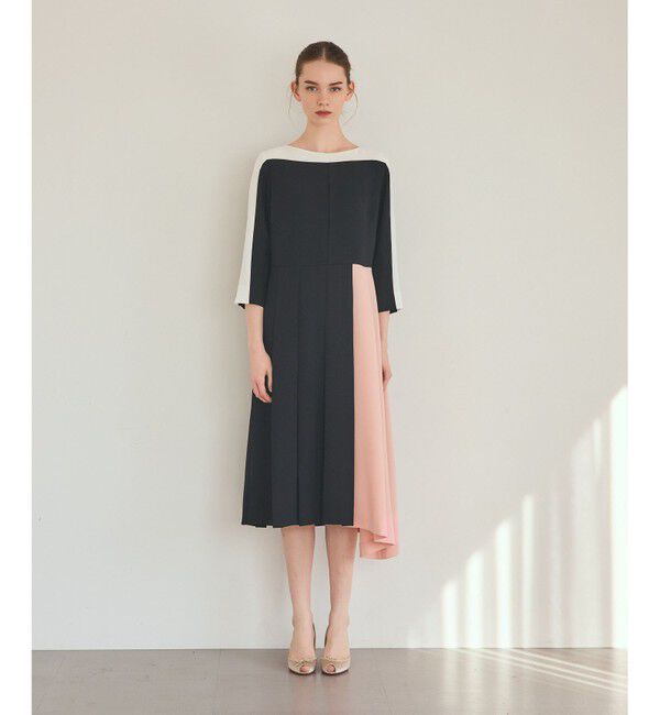 Grace Class「カラーブロックドレス」|ワンピース|