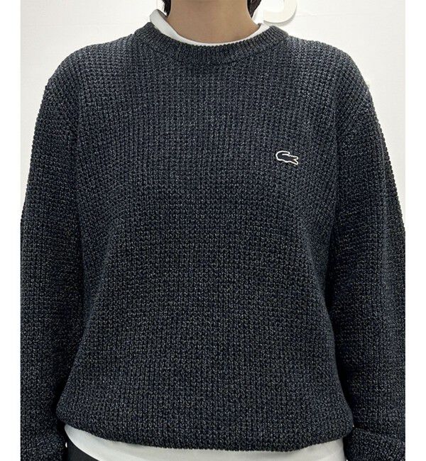 LACOSTE「ヘザーカラーリングワッフルニット / メランジニット」|ニット・セーター|