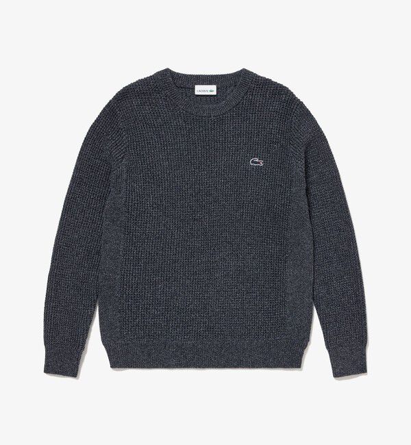 LACOSTE「ヘザーカラーリングワッフルニット / メランジニット」|ニット・セーター|