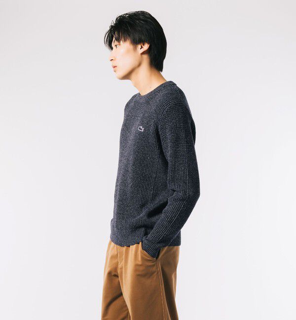 LACOSTE「ヘザーカラーリングワッフルニット / メランジニット」|ニット・セーター|