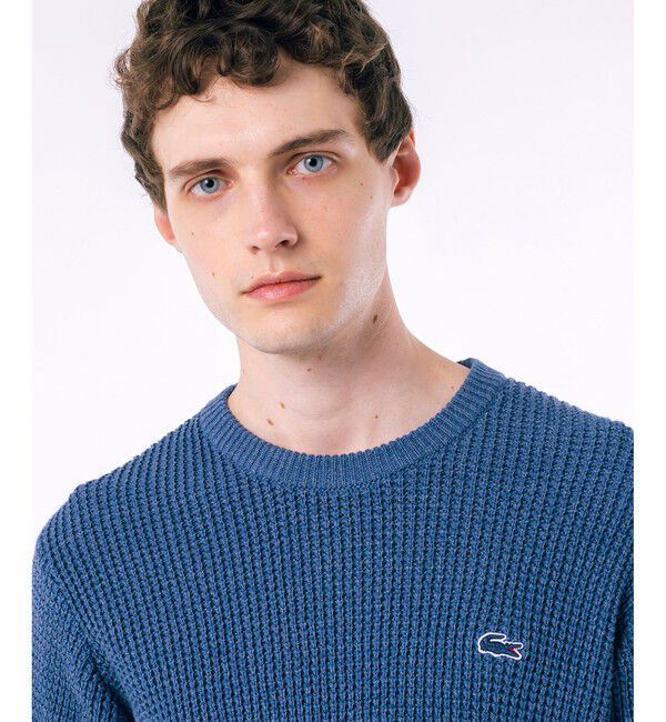 LACOSTE「ヘザーカラーリングワッフルニット / メランジニット」|ニット・セーター|