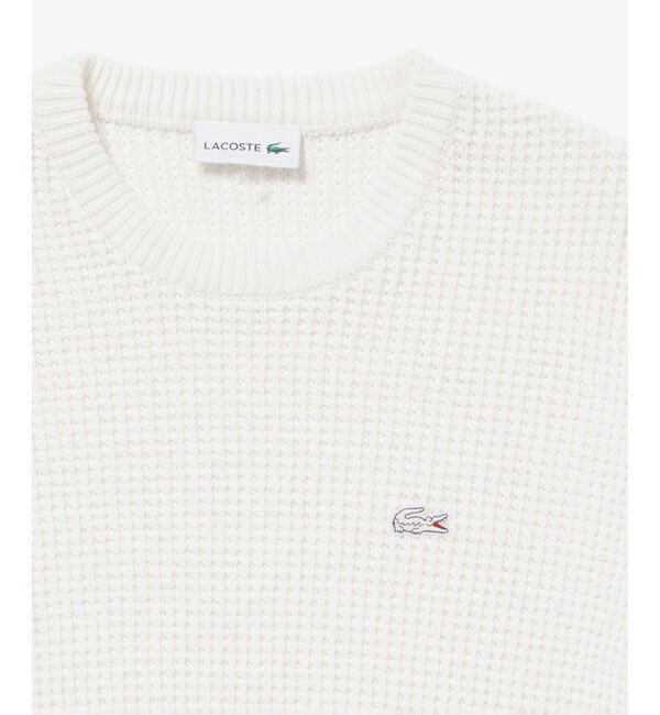LACOSTE「ヘザーカラーリングワッフルニット / メランジニット」|ニット・セーター|