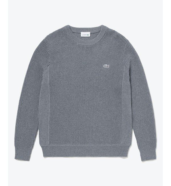 LACOSTE「ヘザーカラーリングワッフルニット / メランジニット」|ニット・セーター|