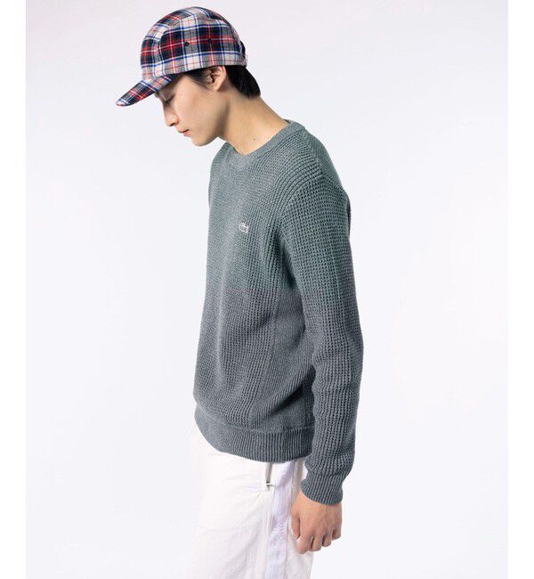 LACOSTE「ヘザーカラーリングワッフルニット / メランジニット」|ニット・セーター|