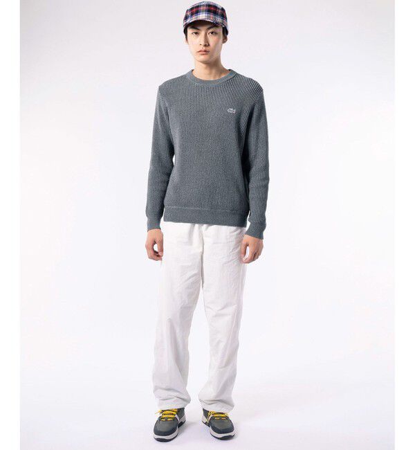 LACOSTE「ヘザーカラーリングワッフルニット / メランジニット」|ニット・セーター|