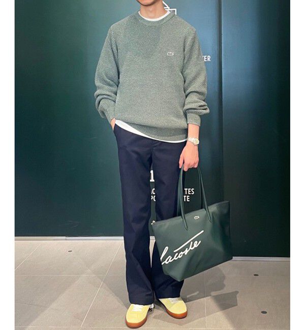 LACOSTE「ヘザーカラーリングワッフルニット / メランジニット」|ニット・セーター|